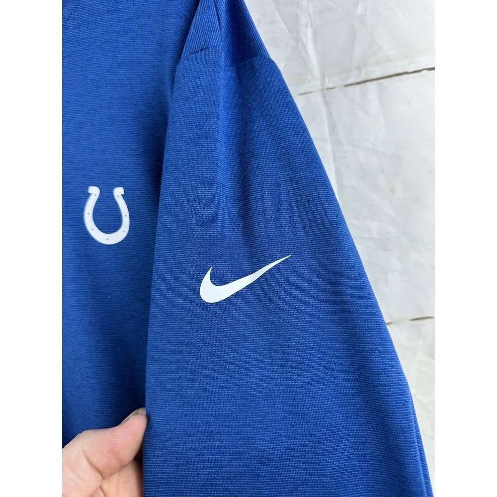 Nike Indianapolis Colts Dri Fit Long Sleeve Tee Shirt NFL Football Blue 2XL